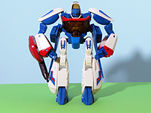 Space Warrior Robo Changers Blue and White in Robot Mode