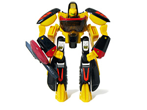 Space Warrior Robo Changers Yellow and Black in Robot Mode
