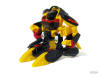 Space Warrior Robo Changers Yellow and Black in Space Tank Mode