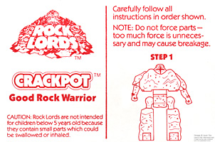 Crackpot Rock Lords Instructions Sheet