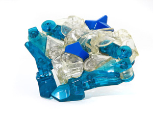 Ganseki Chōjin Diaman MRR-7 in Blue and Clear Jewel Rock Mode