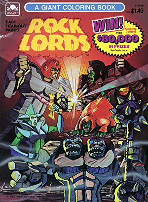 Rock Lords Giant Coloring Book by Golden