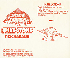 Instructions for Rock Lords Spike Stone