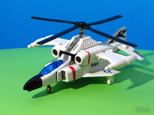 Super Gobots Raizor in Phantom Helicopter Mode