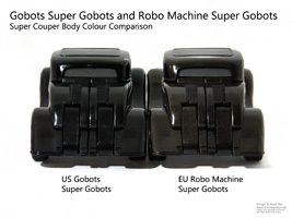 Super Couper Super Gobots and Robo Machine Colour Comparison