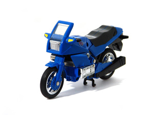 Super Gobots Throttle US Version in Blue BMW Motorcycle Mode