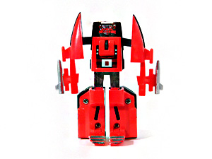 Zybots Red and Black Blackbird in Robot Mode