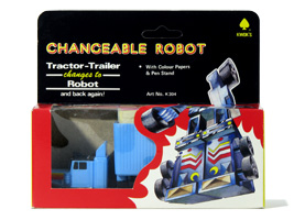 Changeable Robot Stationery Set Zybots Trac Bootleg in Box