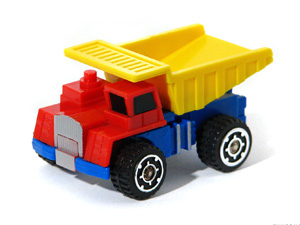 Bibots Dump Truck with Chrome Rims in Truck Mode