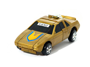 Zybots Fiero in Gold Sports Car Mode