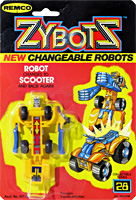 Lil' Yellow Zybots ATV Quad Bike on Card