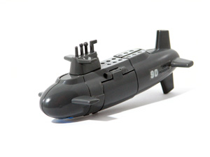 Zybots Poseidon in Grey Submarine Mode