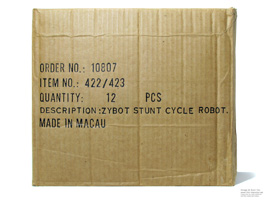 Zybots Stunt Motocycle Shipping Case Box