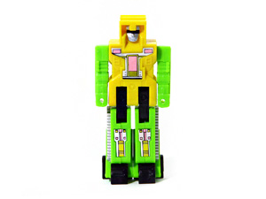Rockbuster with Yellow Body and Green Arms in Robot Mode