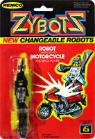 Zybots Street Machine in Robot Mode on Card