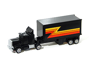 Zybots Trac in Black Tractor Trailer Mode