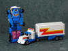White Wonder Trac with Pink Leg Stickers Shown in Both Modes  Mode
