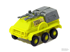 Zybots yellow bootleg Autobots Space Commander by Rabbit from Argentina in Six Wheel Vehicle Mode