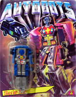 Zybots blue bootleg Autobots Sky Rider by Rabbit from Argentina on Card