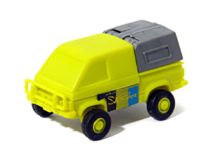 Zybots yellow bootleg Autobots Sky Rider by Rabbit from Argentina in Van Mode