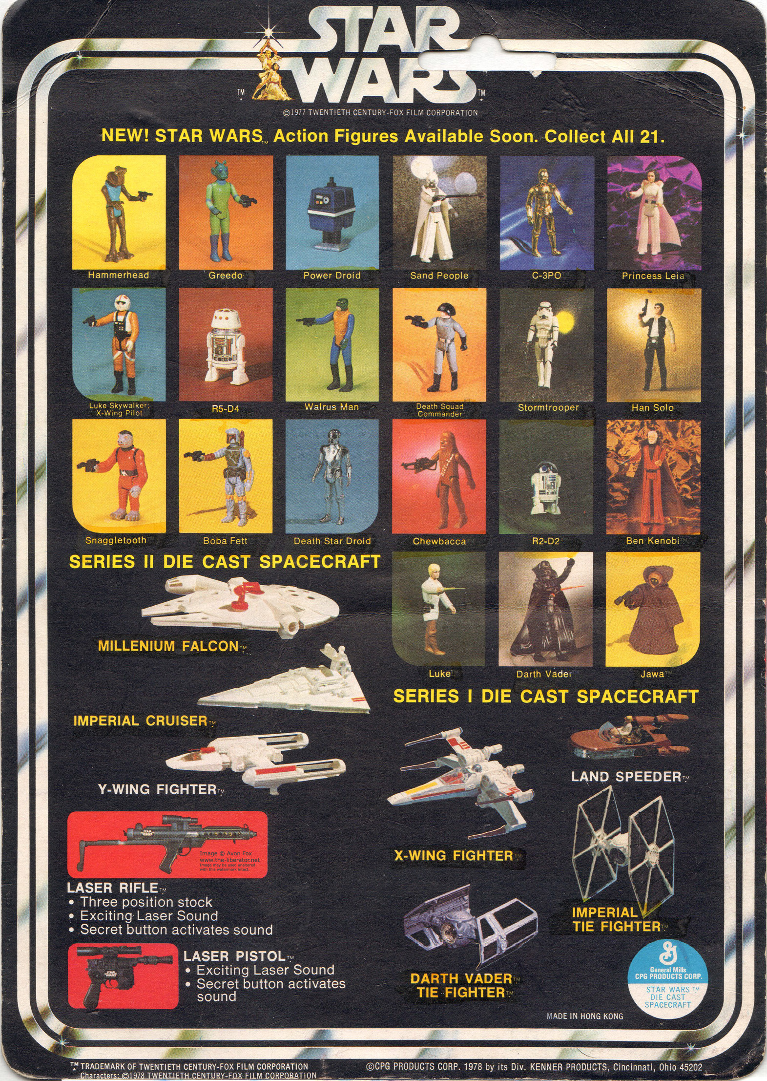 kenner star wars card backs