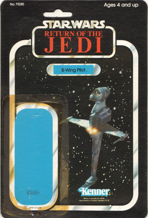 B-Wing Pilot rotj79a 79 Back Backing Card / Cardback