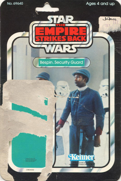 Bespin Security Guard esb48a 48 Back Backing Card / Cardback