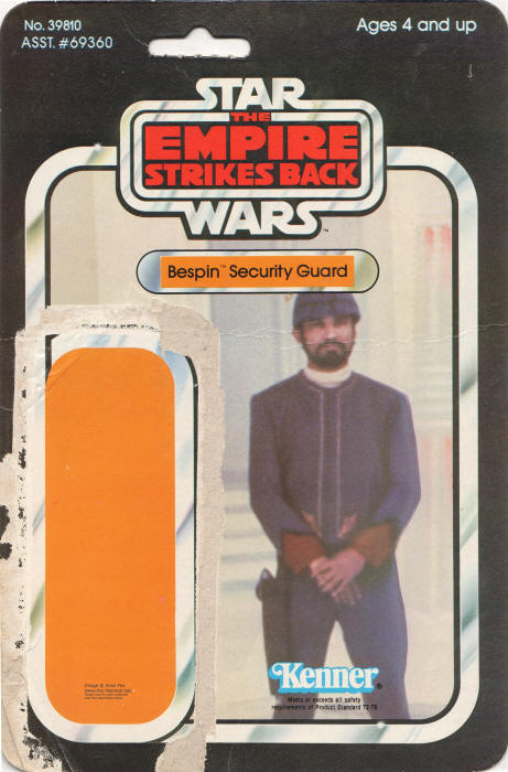 Bespin Security Guard esb41e 41 Back Backing Card / Cardback