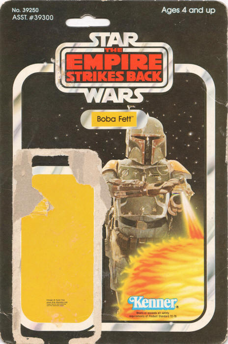 Boba Fett esb41d 41 Back Backing Card / Cardback