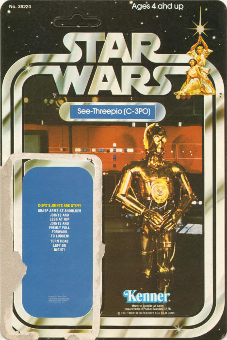 C-3PO See-Threepio sw21b 21 Back Backing Card / Cardback