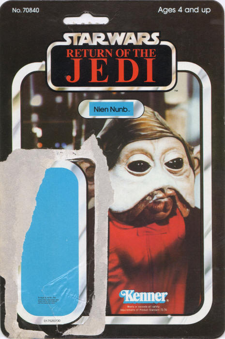 Nien Nunb rotj65b 65 Back Backing Card / Cardback