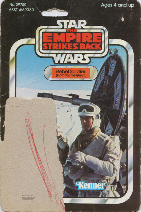 Rebel Soldier esb41d 41 Back Backing Card / Cardback