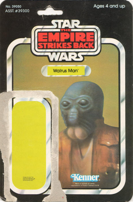 Walrus Man esb41e 41 Back Backing Card / Cardback