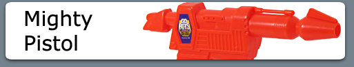 Mighty Pistol Gobots Button