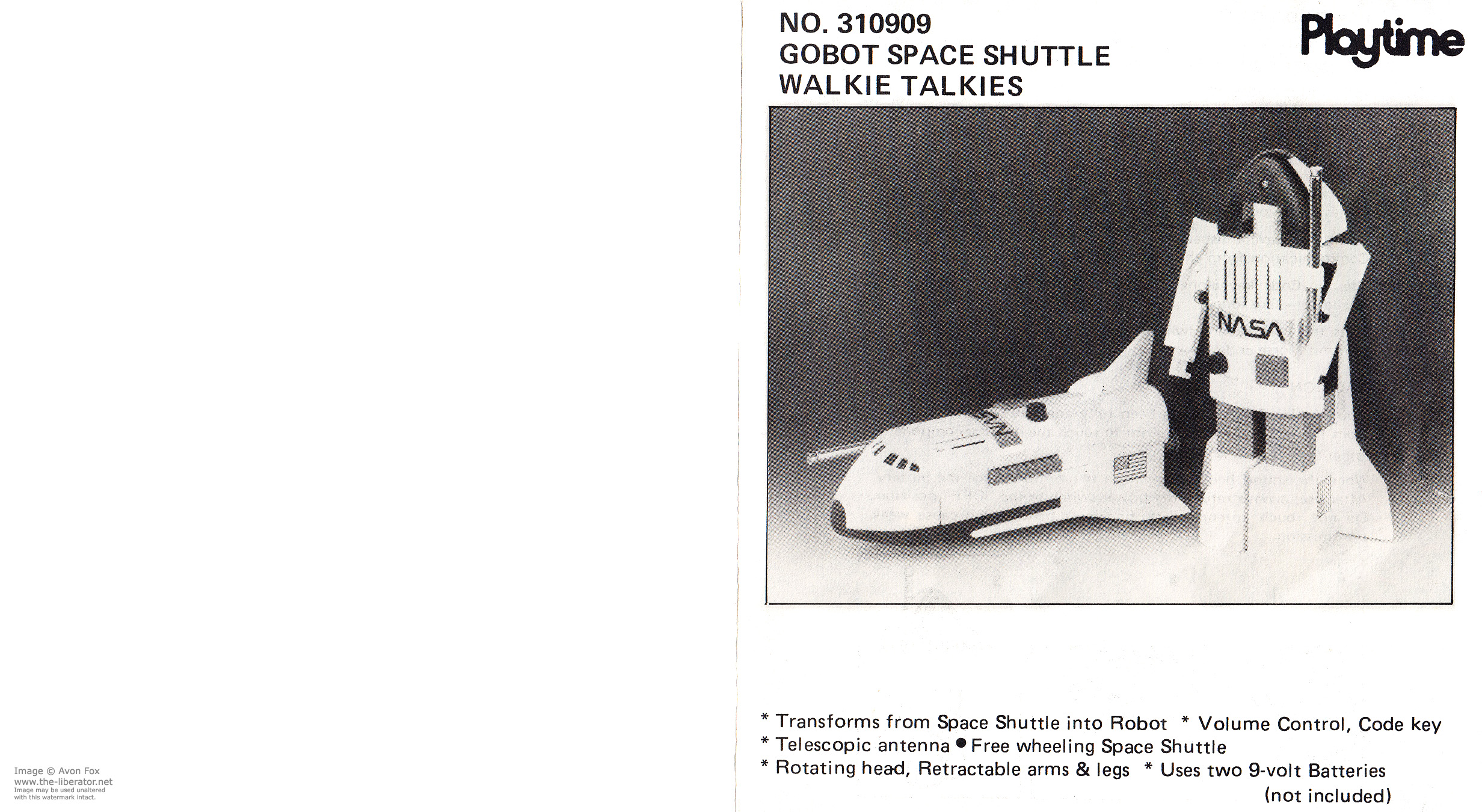 Spay-C Space Shuttle Walkie Talkies Gobots
