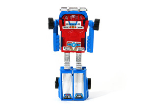 American Mini Bot Blazer with Red Body in Robot Mode