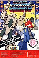 Challenge of the Gobots Print Ad in ZZAP 64 Magazine July 1987