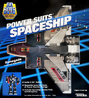 Grungy Renegade Gobots Power Suits Space Ship in Box