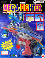 Mega Fighter Laser Transformable Robot on Card