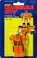 Mini-Changeable Bots Korean Gobots Dumper Bootleg on Card