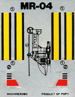 Stickers Sheet for Gyro Robo MR-04