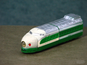 Shinkansen Robo MR-12 in Green Bullet Train Mode