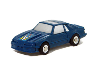 Stallion in Blue Ford Mustang Mode