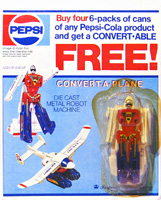Water Walk PEPSI Convert-A-Plane Bootleg on Card