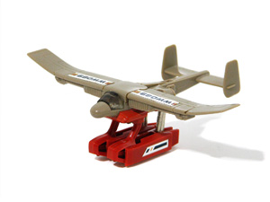 Gobots and Robo Machine Water Walk in Orange and Tan Sea Plane Mode