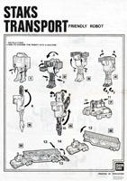 Instructions Sheet for Machine Men Staks Transport Collector Pack