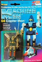Copter Man Machine Men on Card