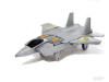 Machine Men Leader-1 in Silver F-15 Eagle Jet Fighter Mode