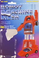 Racer Man Turbo Robot Machine Men Canadian Cardback