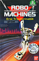 Italian Robo Machines Backing Card / Cardback for Sky-Gun